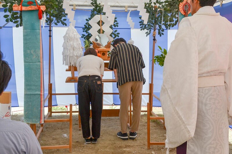 「福岡市城南区02」注文住宅現場リポート①【地鎮祭】