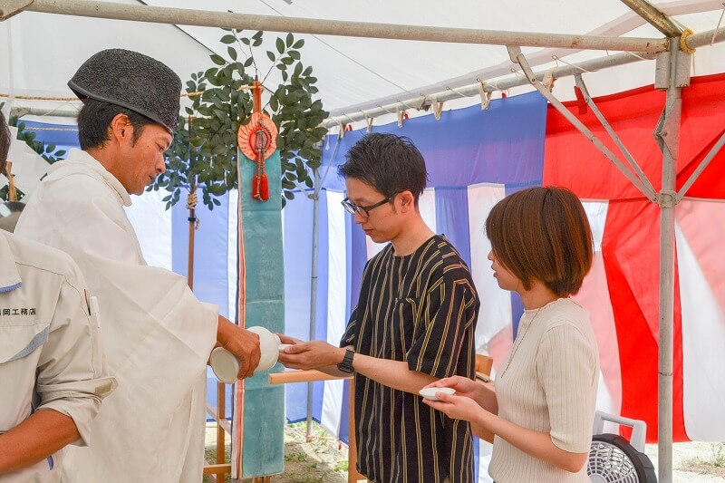 「福岡市城南区02」注文住宅現場リポート①【地鎮祭】