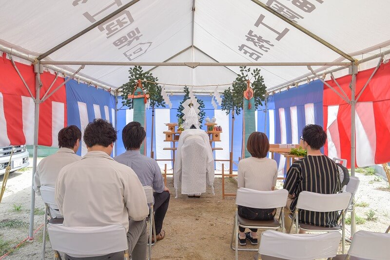 「福岡市城南区02」注文住宅現場リポート①【地鎮祭】