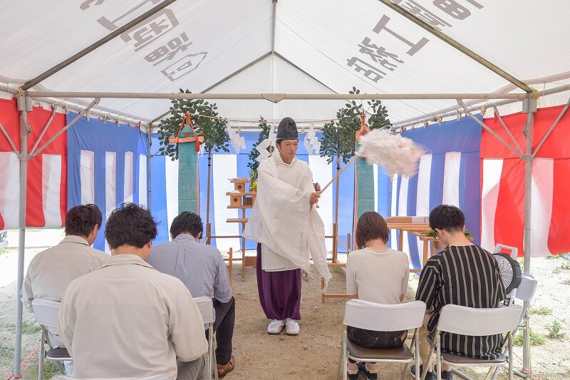 「福岡市城南区02」注文住宅現場リポート①【地鎮祭】