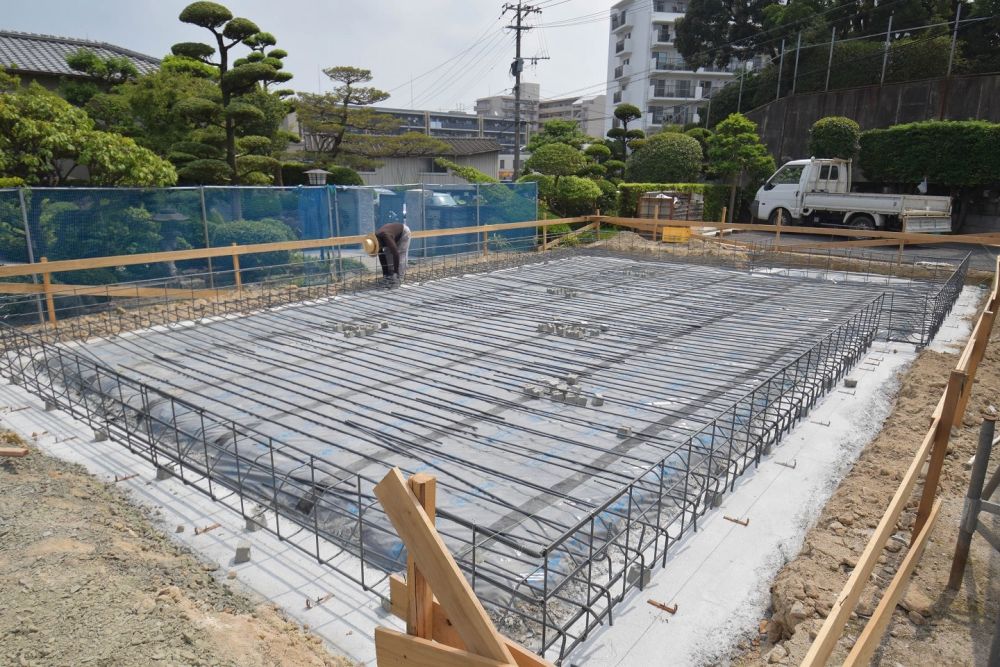 「福岡市南区19」注文住宅現場リポート③【基礎工事】【配筋】