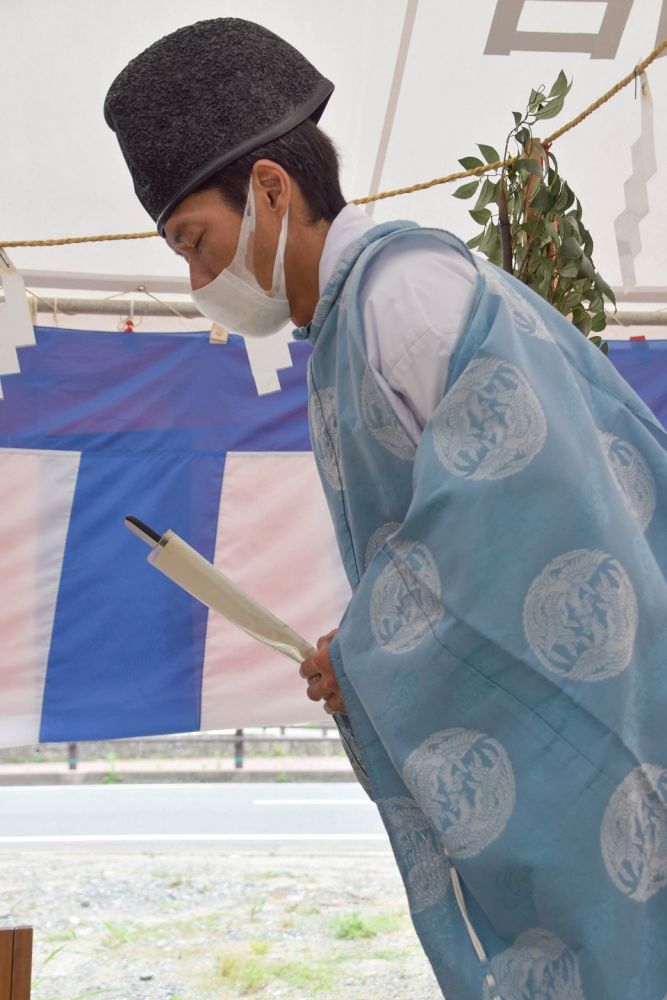 福岡県糟屋郡04　注文住宅建築現場リポート①　～地鎮祭～