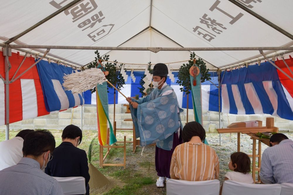 福岡県糟屋郡04　注文住宅建築現場リポート①　～地鎮祭～