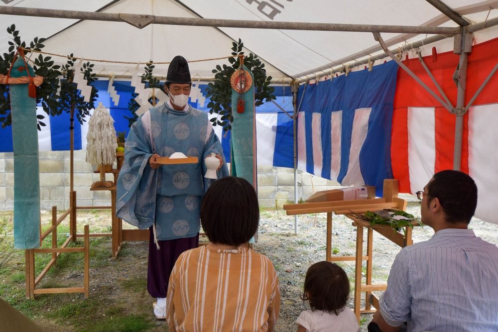 福岡県糟屋郡04　注文住宅建築現場リポート①　～地鎮祭～