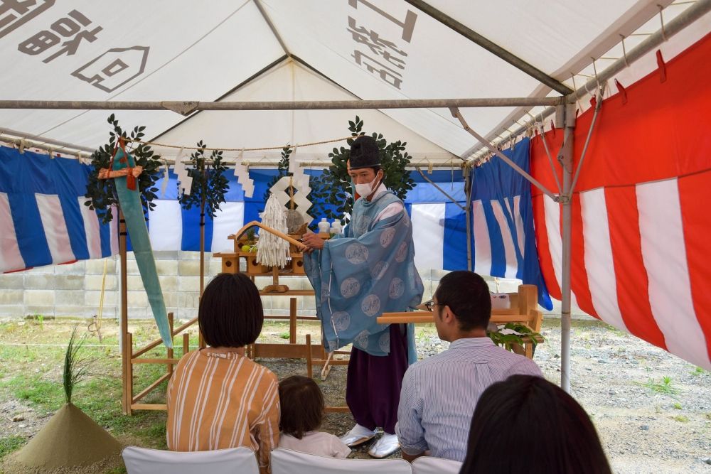 福岡県糟屋郡04　注文住宅建築現場リポート①　～地鎮祭～