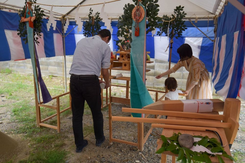 「糟屋郡04」注文住宅現場リポート①【地鎮祭】