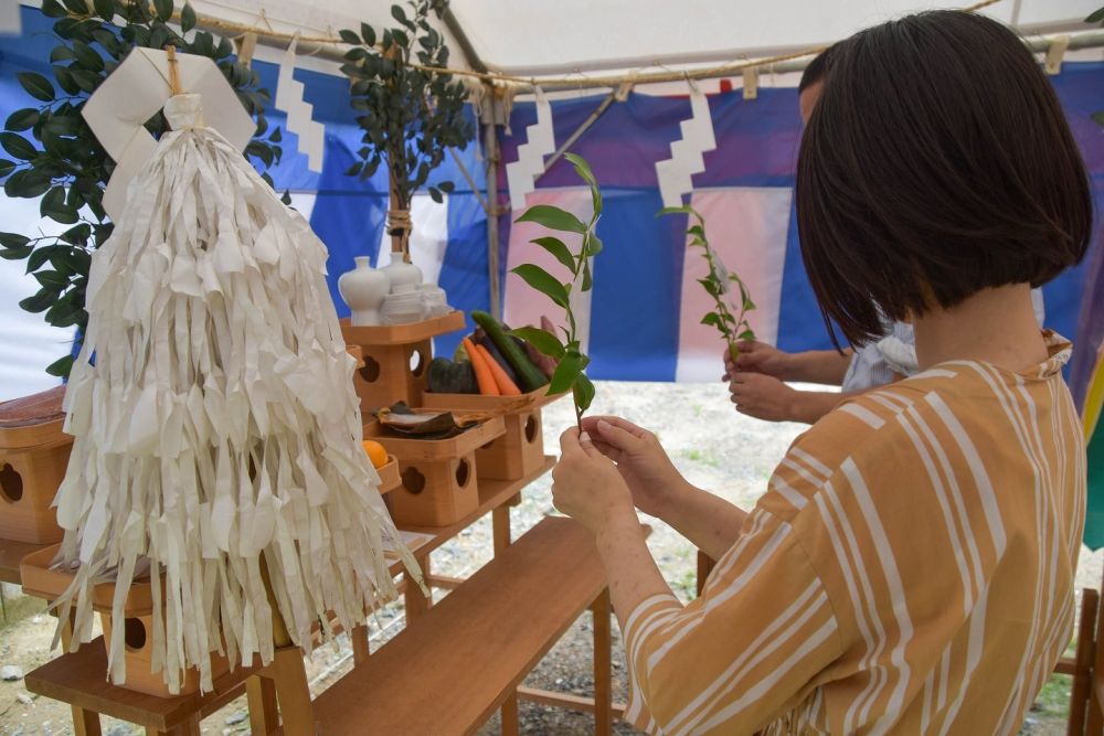 福岡県糟屋郡04　注文住宅建築現場リポート①　～地鎮祭～