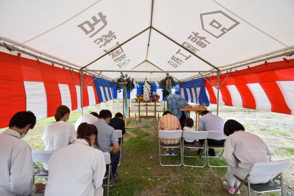 福岡県糟屋郡04　注文住宅建築現場リポート①　～地鎮祭～