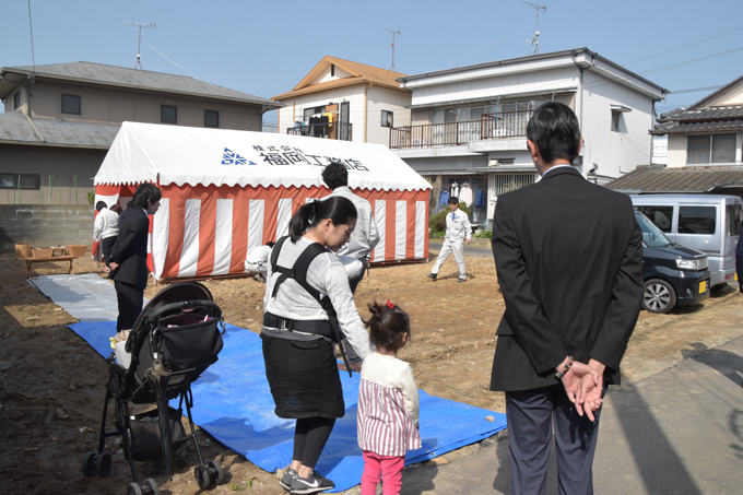 福岡県宗像市田熊01　注文住宅建築現場リポート①　～地鎮祭～