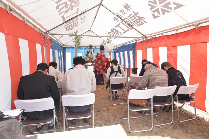 「宗像市田熊01」注文住宅現場リポート①【地鎮祭】