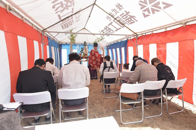 福岡県宗像市田熊01　注文住宅建築現場リポート①　～地鎮祭～