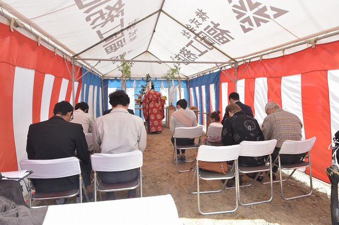 「宗像市田熊01」注文住宅現場リポート①【地鎮祭】