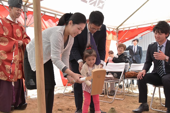 「宗像市田熊01」注文住宅現場リポート①【地鎮祭】