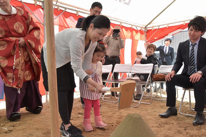 「宗像市田熊01」注文住宅現場リポート①【地鎮祭】