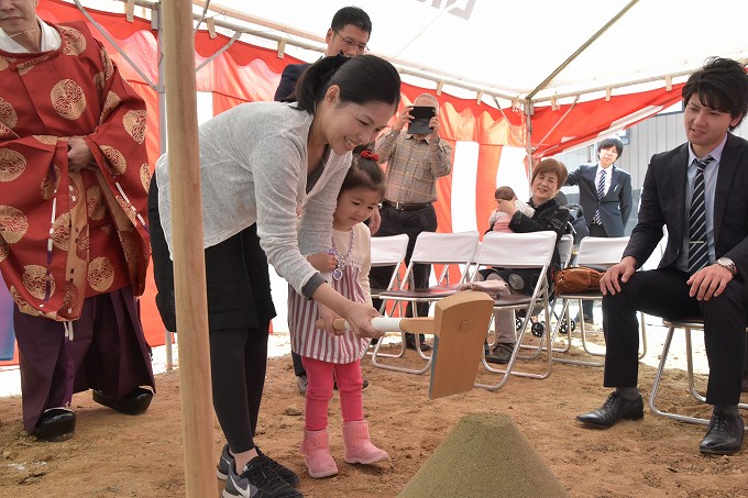 福岡県宗像市田熊01　注文住宅建築現場リポート①　～地鎮祭～