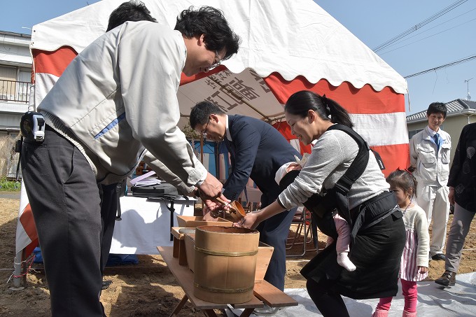 「宗像市田熊01」注文住宅現場リポート①【地鎮祭】