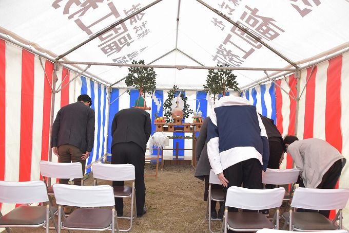 「小郡市01」注文住宅現場リポート①【地鎮祭】