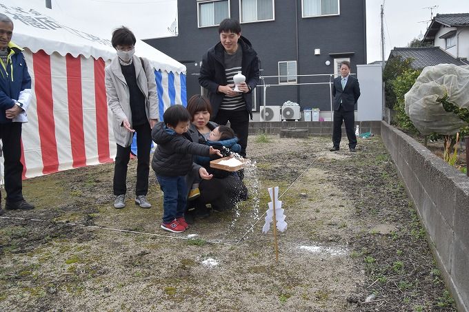 福岡県小郡市01　注文住宅建築現場リポート①　～地鎮祭～