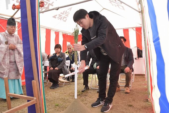 「小郡市01」注文住宅現場リポート①【地鎮祭】