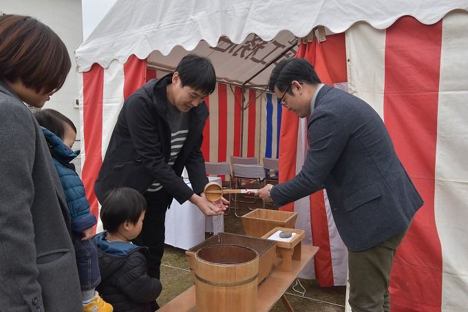 福岡県小郡市01　注文住宅建築現場リポート①　～地鎮祭～