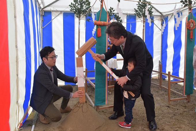「小郡市01」注文住宅現場リポート①【地鎮祭】