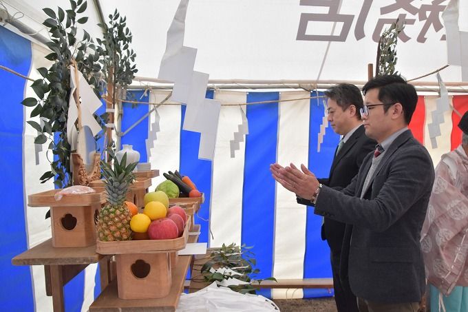 「小郡市01」注文住宅現場リポート①【地鎮祭】