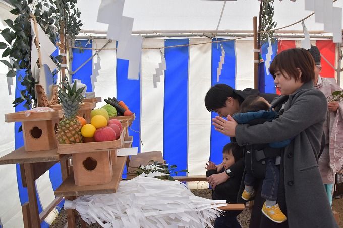 福岡県小郡市01　注文住宅建築現場リポート①　～地鎮祭～