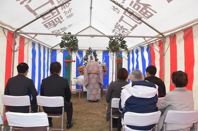 福岡県小郡市01　注文住宅建築現場リポート①　～地鎮祭～