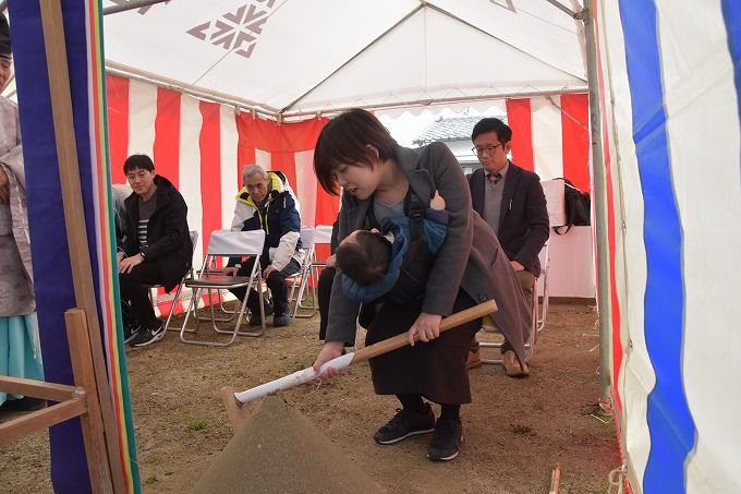 福岡県小郡市01　注文住宅建築現場リポート①　～地鎮祭～