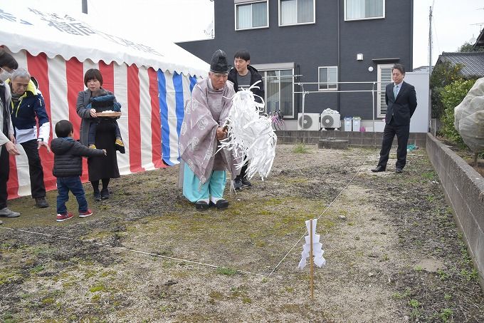 福岡県小郡市01　注文住宅建築現場リポート①　～地鎮祭～