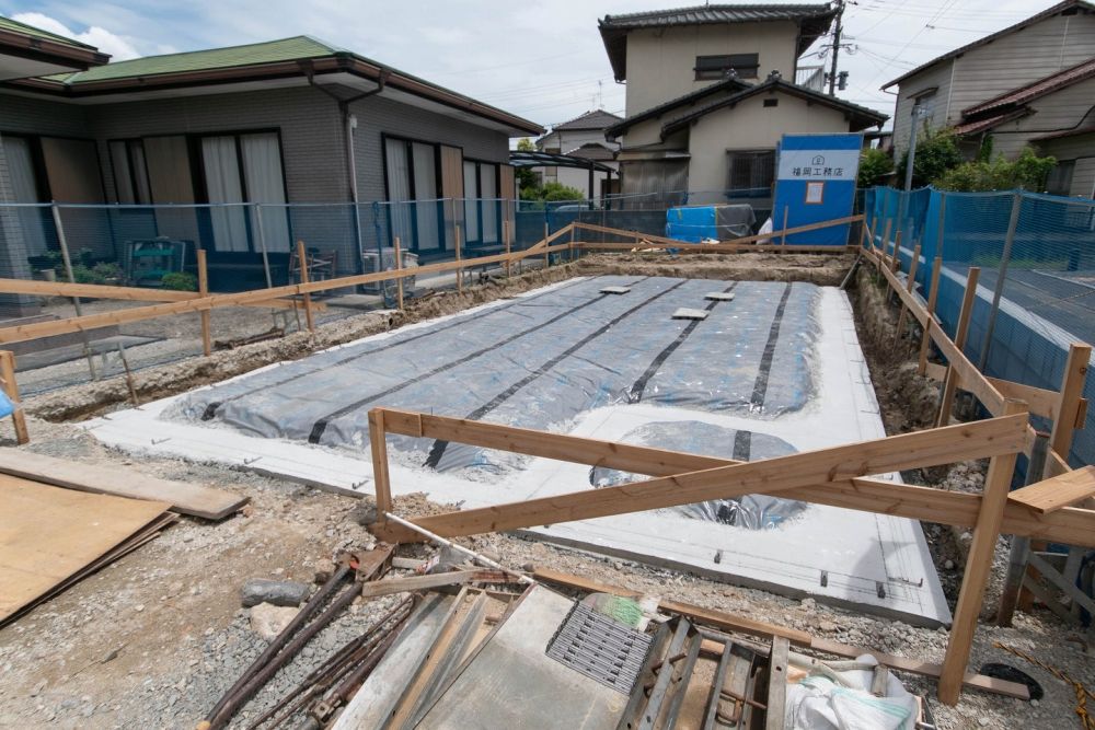 「福岡市南区22」注文住宅現場リポート②【基礎工事】【捨てコン】