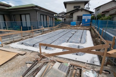 福岡市南区22　注文住宅建築現場リポート②　～基礎工事・捨てコン～