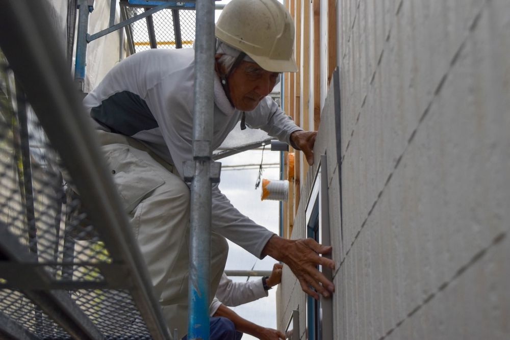 「糟屋郡04」注文住宅現場リポート⑥【外装工事】【サイディング】