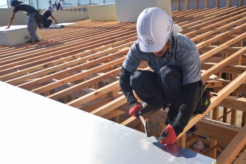 福岡市早良区小田部02　注文住宅建築現場リポート④　～祝・上棟式2日目～