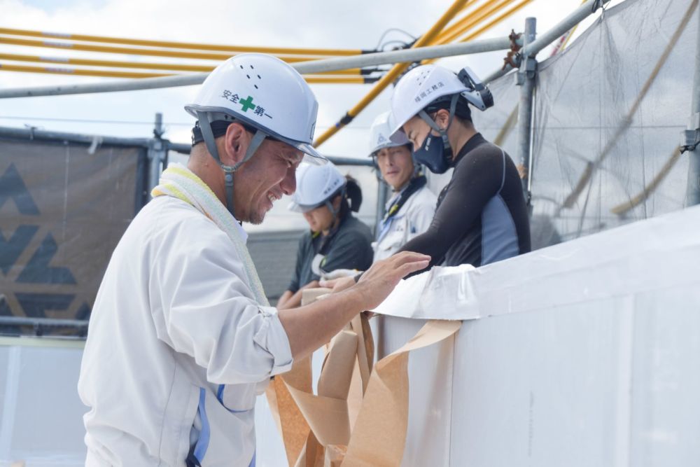 福岡市早良区小田部02　注文住宅建築現場リポート④　～祝・上棟式2日目～