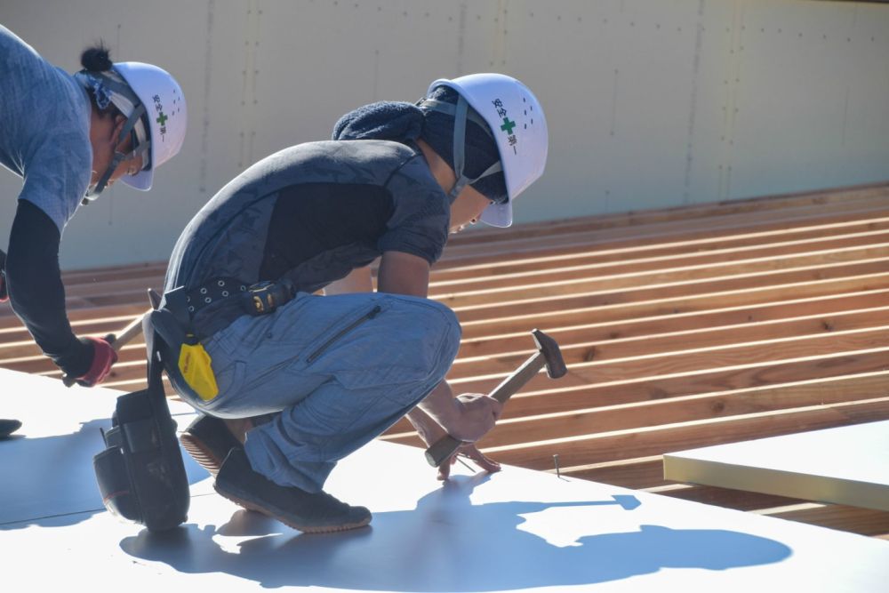 福岡市早良区小田部02　注文住宅建築現場リポート④　～祝・上棟式2日目～