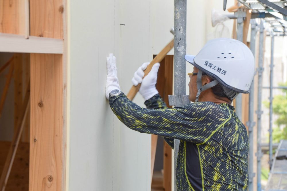 福岡市早良区小田部02　注文住宅建築現場リポート④　～祝・上棟式2日目～