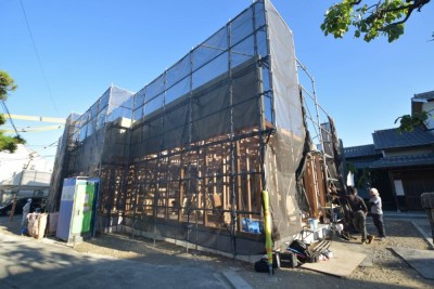 福岡市早良区小田部02　注文住宅建築現場リポート④　～祝・上棟式2日目～