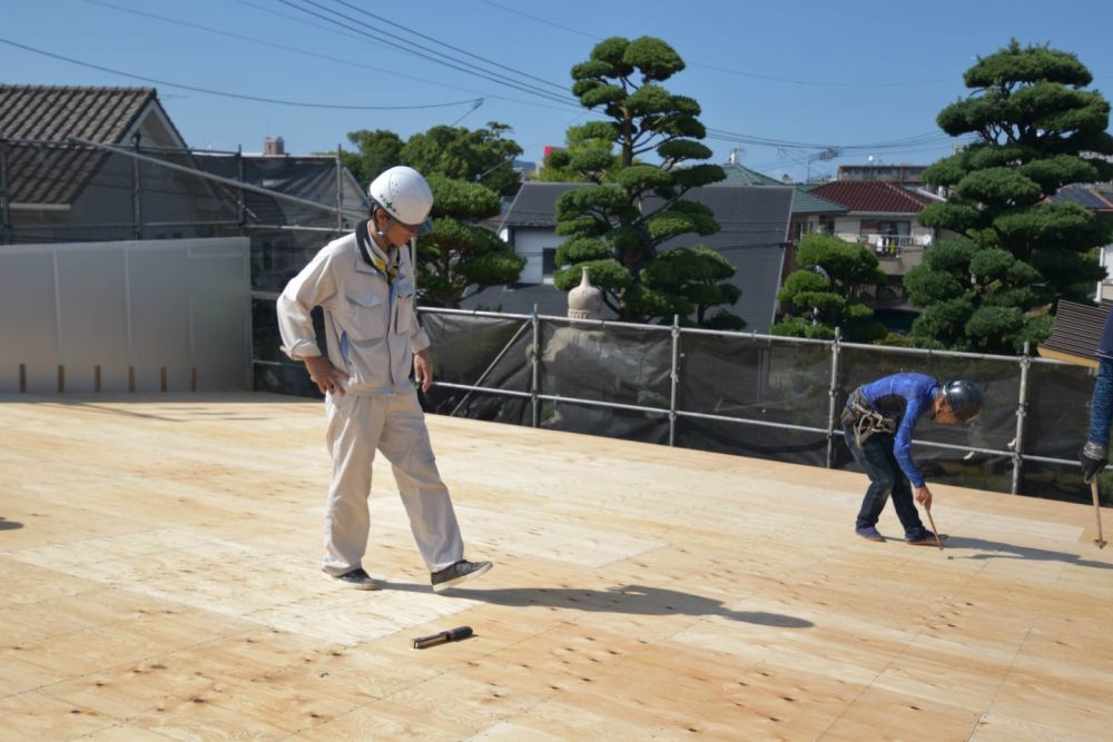 福岡市早良区小田部02　注文住宅建築現場リポート④　～祝・上棟式2日目～