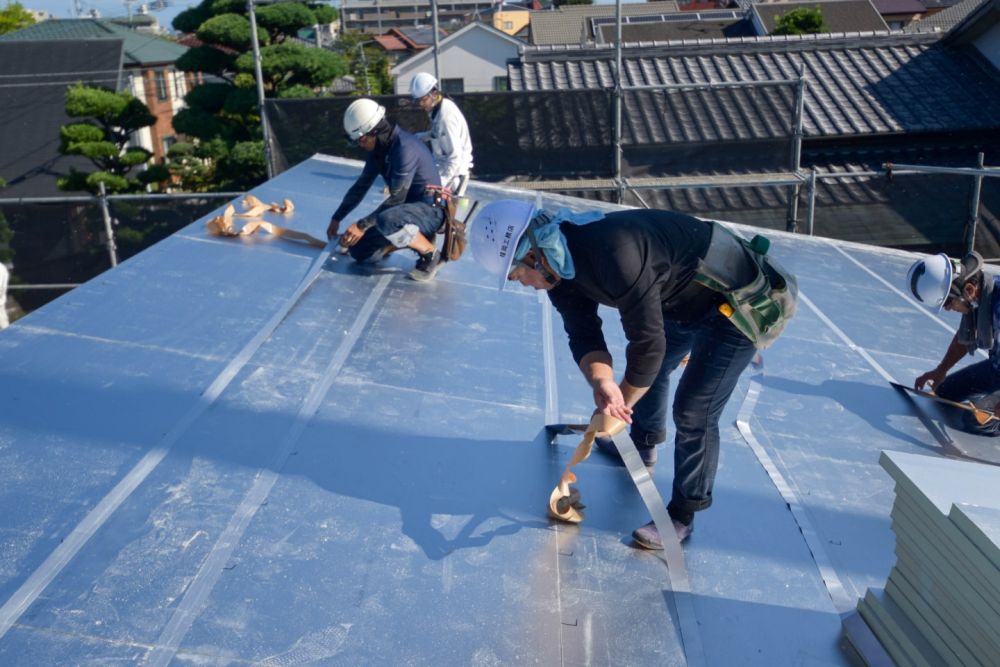 福岡市早良区小田部02　注文住宅建築現場リポート④　～祝・上棟式2日目～