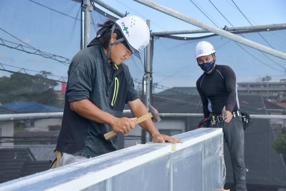 福岡市早良区小田部02　注文住宅建築現場リポート④　～祝・上棟式2日目～