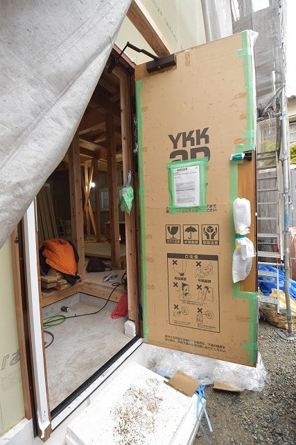 「福岡市中央区03」注文住宅現場リポート⑥【木工事】【サッシ】