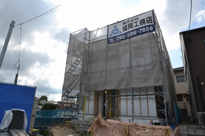 「福岡市南区12」注文住宅現場リポート⑦【外装工事】【サイディング】
