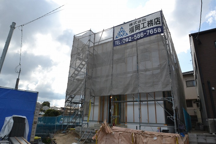 福岡市南区12　注文住宅建築現場リポート⑦