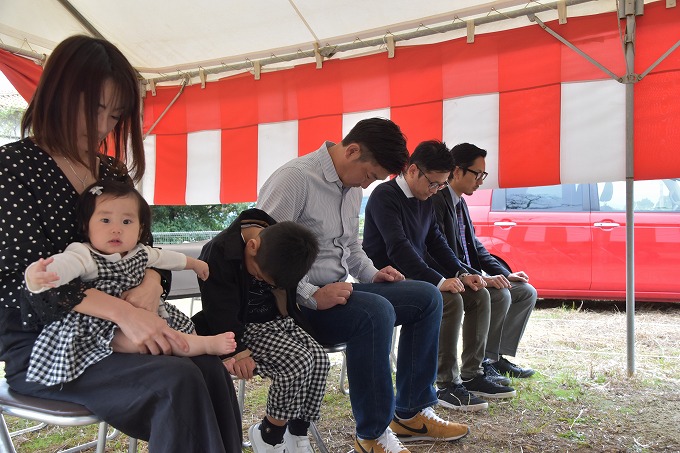 福岡県筑紫野市04　注文住宅建築現場リポート①　～地鎮祭～