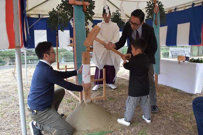 福岡県筑紫野市04　注文住宅建築現場リポート①　～地鎮祭～