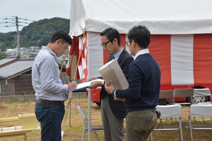 福岡県筑紫野市04　注文住宅建築現場リポート①　～地鎮祭～