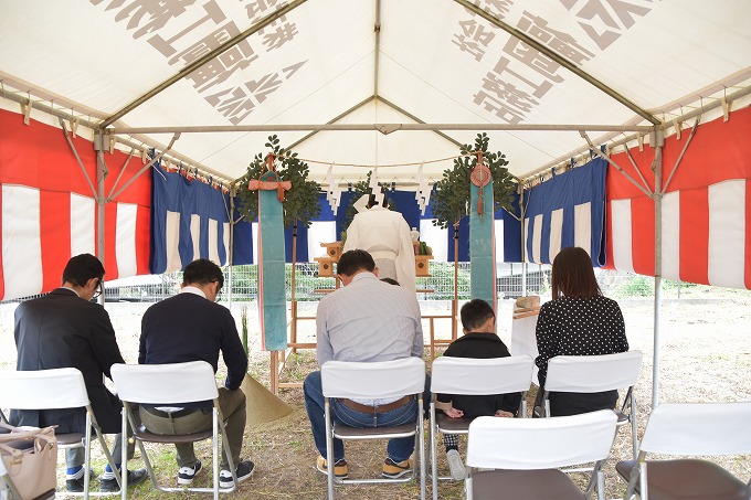 福岡県筑紫野市04　注文住宅建築現場リポート①　～地鎮祭～