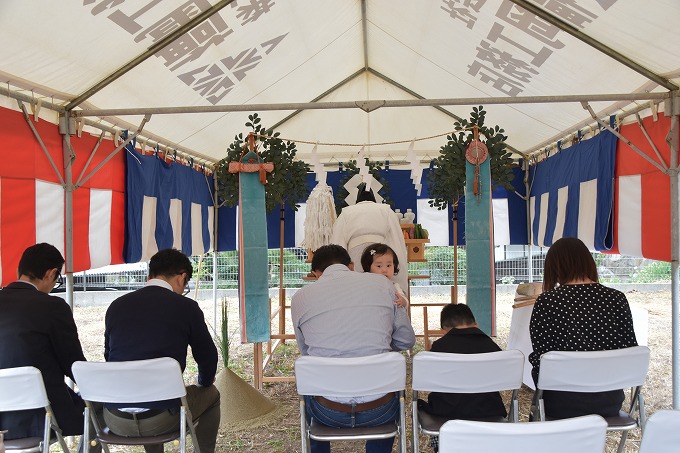 「筑紫野市04」注文住宅現場リポート①【地鎮祭】