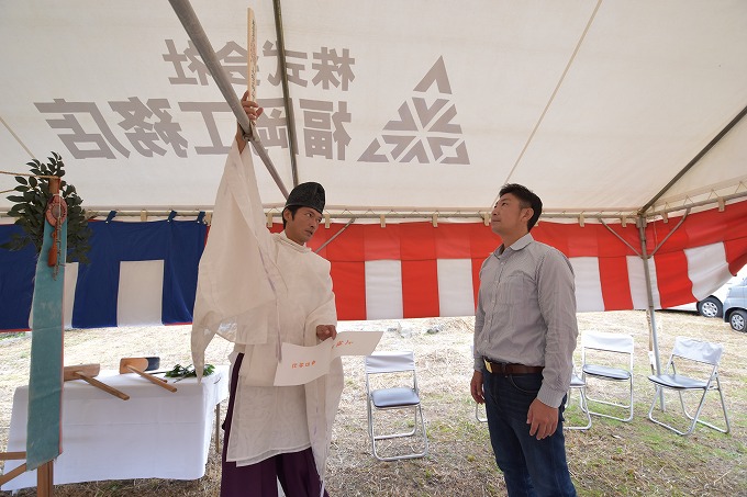 福岡県筑紫野市04　注文住宅建築現場リポート①　～地鎮祭～